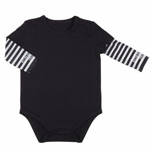 STEPHAN BABY: Infant  JAIL STRIPES Tattoo Sleeves SnapShirt / BodySuit / Onesie